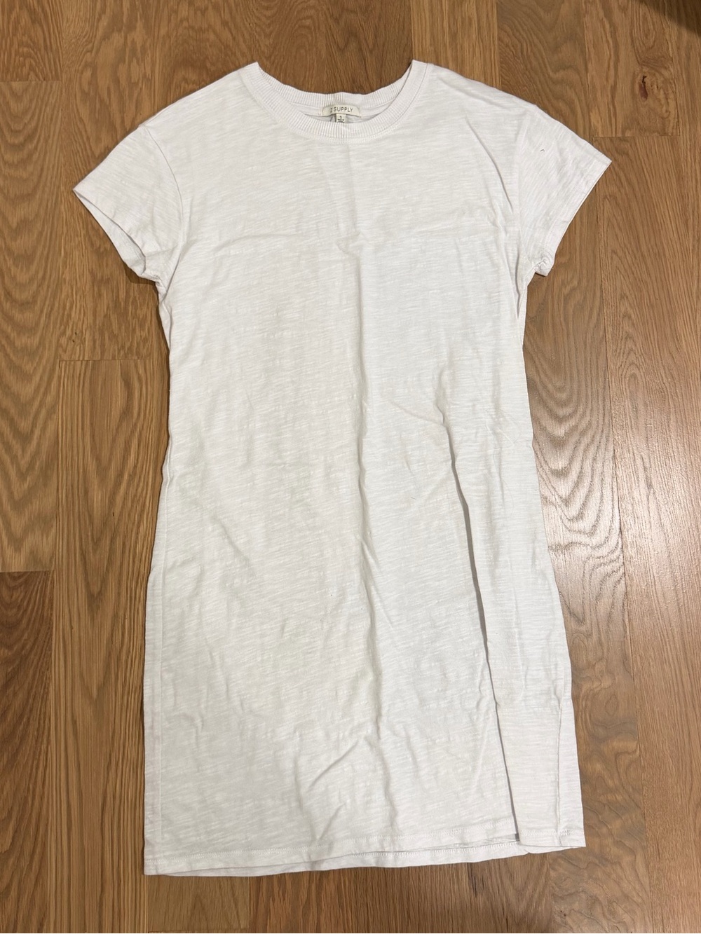 Z Supply White Mini T-Shirt Dress